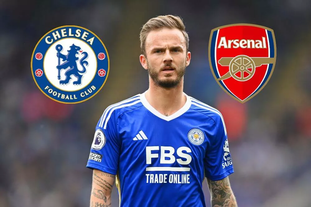 Chelsea and Arsenal in the Race for James Maddison