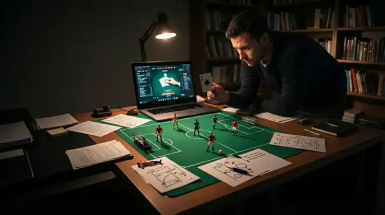 What football analysis and poker in the UK share when it comes to tactics and decision-making